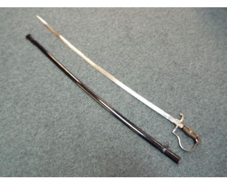 World War Two (WW2) - an original Nazi Wehrmacht officer's sword, full balance of backstrap is raised oak leaves and acorns, 