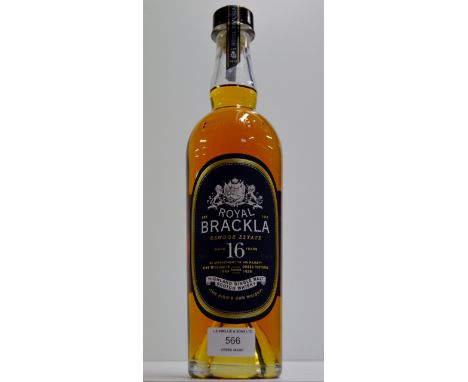 ROYAL BRACKLA CAWDOR ESTATE 16 YEARS OLD HIGHLAND SINGLE MALT SCOTCH WHISKY - 750ML, 40% VOL     