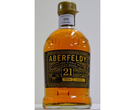 ABERFELDY 21 YEARS OLD HIGHLAND SINGLE MALT SCOTCH WHISKY - 700ML, 40% VOL     