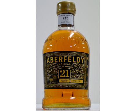 ABERFELDY 21 YEARS OLD HIGHLAND SINGLE MALT SCOTCH WHISKY - 700ML, 40% VOL     