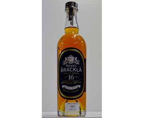 ROYAL BRACKLA CAWDOR ESTATE 16 YEARS OLD HIGHLAND SINGLE MALT SCOTCH WHISKY - 750ML, 40% VOL     