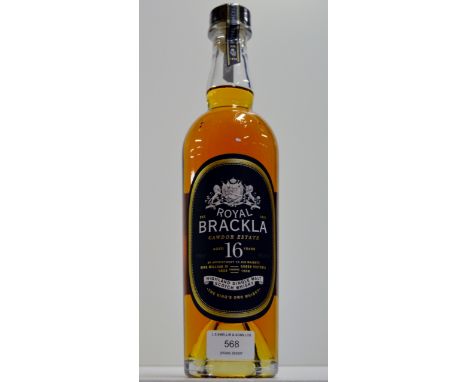 ROYAL BRACKLA CAWDOR ESTATE 16 YEARS OLD HIGHLAND SINGLE MALT SCOTCH WHISKY - 750ML, 40% VOL     