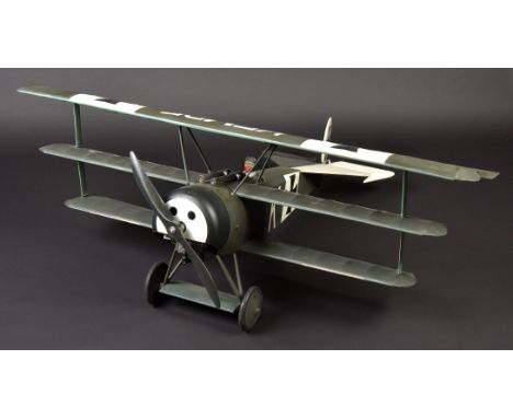 *Fokker Triplane DR1 - 713/17. A well-constructed and finished flying scale model of the famous German First World War fighte