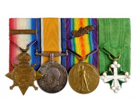 *WWI Group to Lieutenant S.A. Currin, Royal Marines, Royal Flying Corps,  1914 Star and Bar (Temp. Lieut S.A. Currin, R.M. At