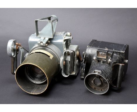 *Reconnaissance Camera. WWII American Air Force aerial camera by Eastman Kodak Co, Rochester, NY',  with plaque stamped 'Prop