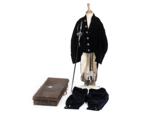 *Sword and Uniform. Victorian Court sword and Uniform of William Garnett Botfield (1816-1903),  comprising long rectangular u