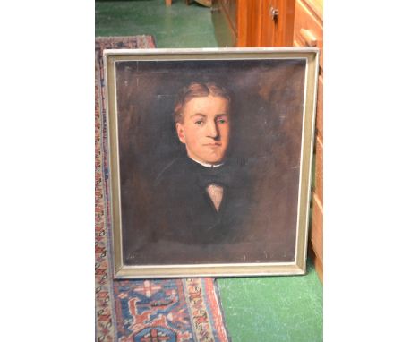 English School
Portrait of a Gentleman 
dated 1912 to verso, oil on canvas, 61cm x 50cm; 