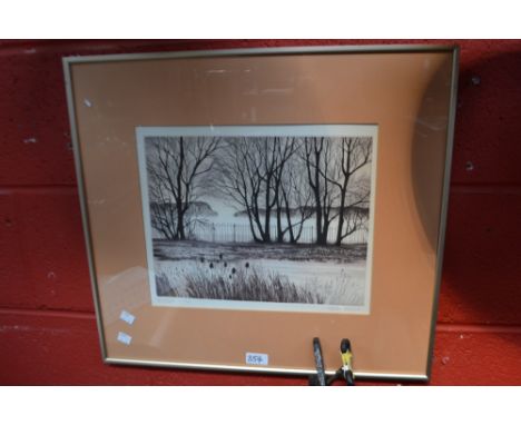 Kathleen Caddick (bn. 1937), by and after, Meadow Gate, lithographic print, numbered in pencil 48/200, titled in pencil, sign