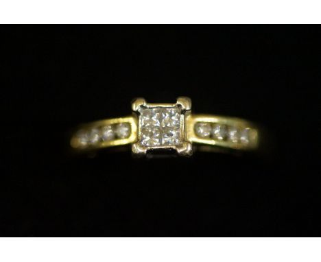 18ct gold diamond ring