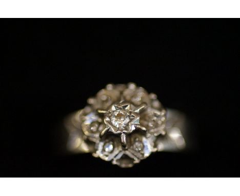 18ct white gold diamond ring