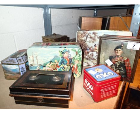 Collection of mixed vintage tins 