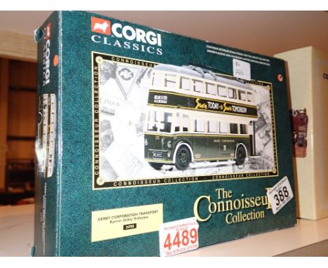 Boxed Corgi 1:50 scale The Connoisseur Collection Derby Corporation Transport Karrier Trollybus 