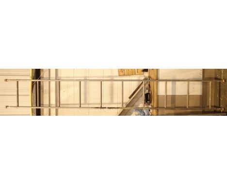 Ten rung aluminium ladder 