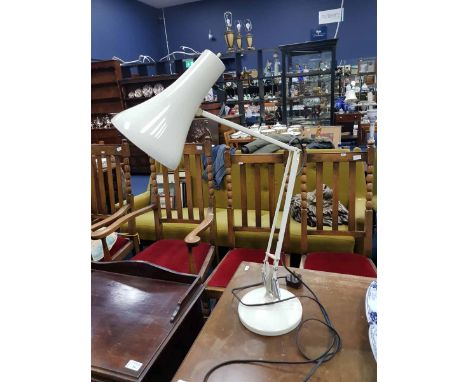 WHITE ANGLE POISE TABLE LAMP 