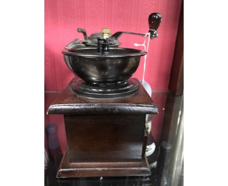 PINKHURST COFFEE SERVICEin matte gray, along with coffee grinder and pewter tankard