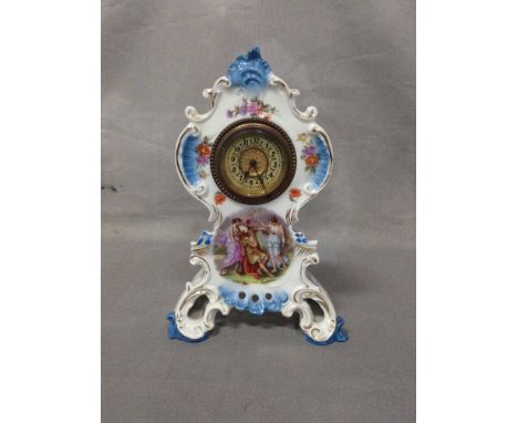 CERAMIC CASED MANTEL CLOCK