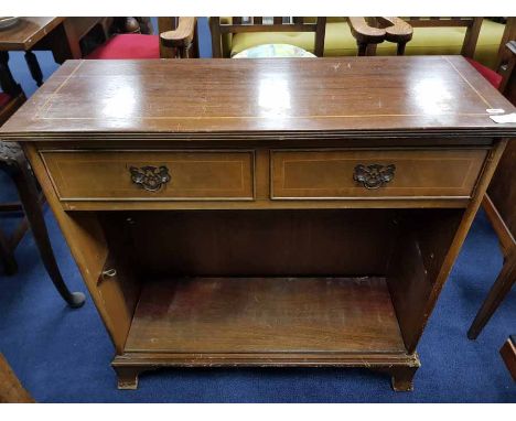 MAHOGANY DWARF OPEN BOOKCASEalong with a floor lamp