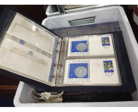 GOOD LOT OF STAMPS AND FIRST DAY COVERSincluding a penny black some presentation editions, and one containing a silver bar; a