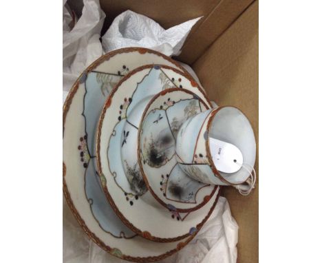JAPANESE EGGSHELL PORCELAIN TEA SERVICE