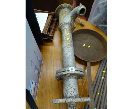 Vintage cast iron water pump (no handle)