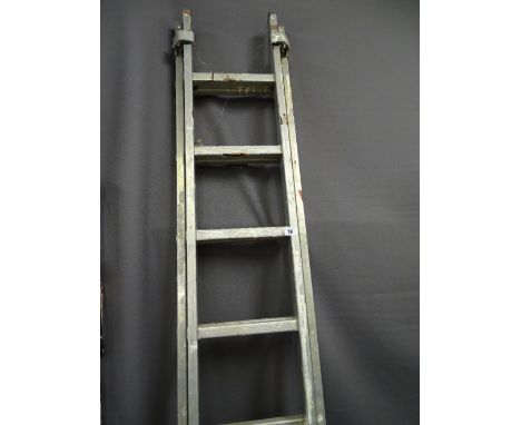 Two section aluminium extending ladder