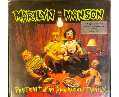 Vinyl Records - LP's including Marylin Manson, Portrait of an American Family - SVLP 121 (With original PVC sleeve that has t