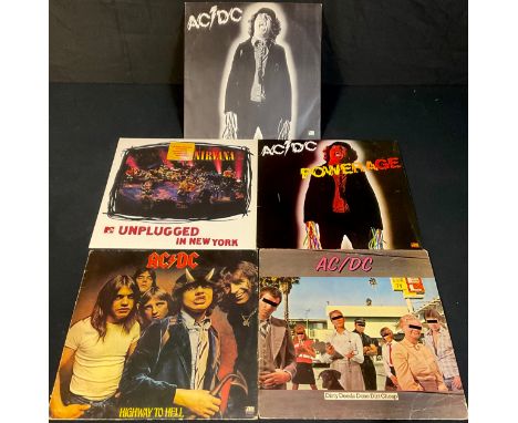 Vinyl Records - LP's and 12" Singles including Nirvana - MTV Unplugged In New York - GEF-24727; ACDC&nbsp;- Powerage - K 5048