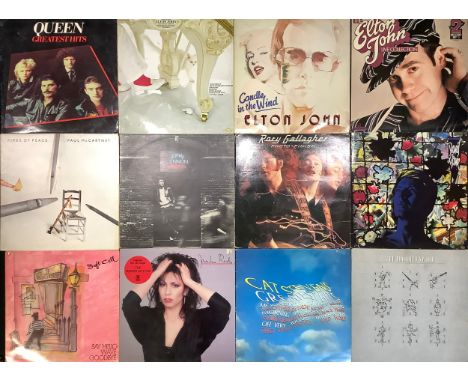 Vinyl Records - LP's and 12" Singles including Queen; Elton John; Rory Gallagher; David Bowie;&nbsp;John Lennon; Paul McCartn