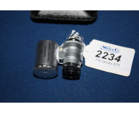 A Collector's Cased LED Illuminated 60X  Magnification Lens & UV Lamp.