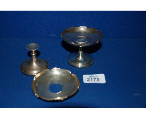 Two Silver Trinket Dishes, a/f.     