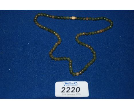 A green jade Necklace