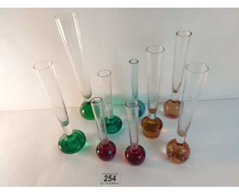 9 Whitefriars bulb vases