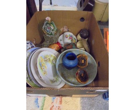 A mixed lot of ceramics including Dresden, Carlton ware, Kensington ware, Venetian ashtray etc.,