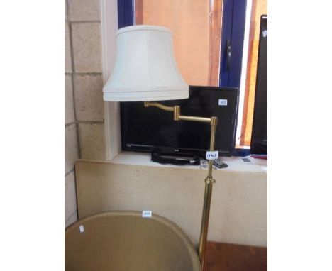 A floor lamp