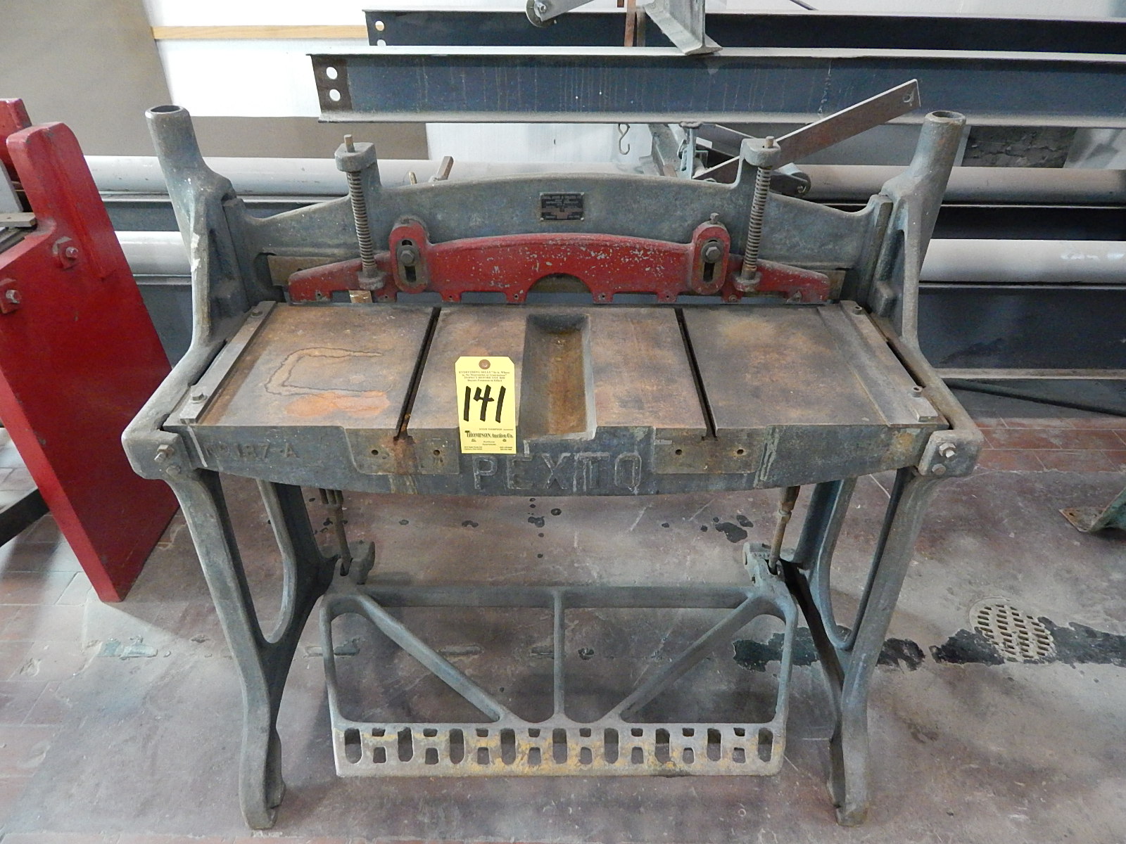 Lot 141 - Pexto Model 137-G Foot Shear, 36 In. X 16