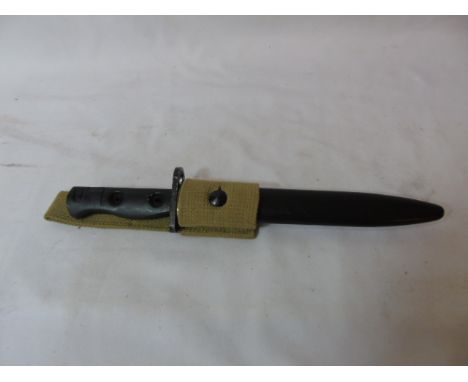 Genuine British army bayonette with original canvas belt loop