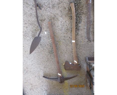 VINTAGE AXE AND PICKAXE