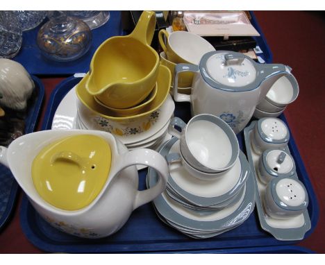 Vintage Midwinter Fashion Shape Teaware and Coffee Ware:- One Tray