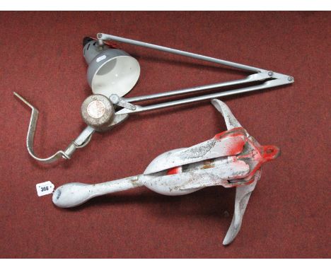 Admel Fingalite Anglepoise Lamp, painted iron anchor. (2)