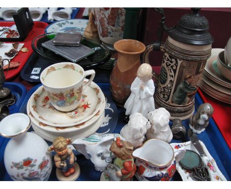 Royal Doulton "Bunnykins" bowl, cup-saucer, Royal Daulton figure "Bedtime" Rd no 842481, Beswick spaniels, Hummel figures etc