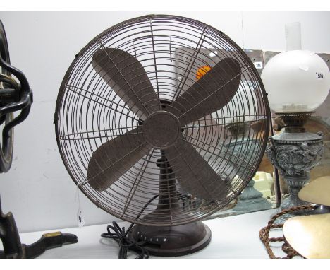 An Industrial Type Fan, with three speed button.