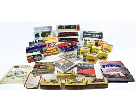 A collection of diecast model vehicles and trains including two boxed Atlas Edition examples comprising Pacific Chapelon Nord