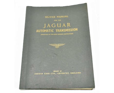 JAGUAR; Service Manual for the Jaguar automatic transmission (produced by the Borg Warner Corporation), issued by Jaguar Cars