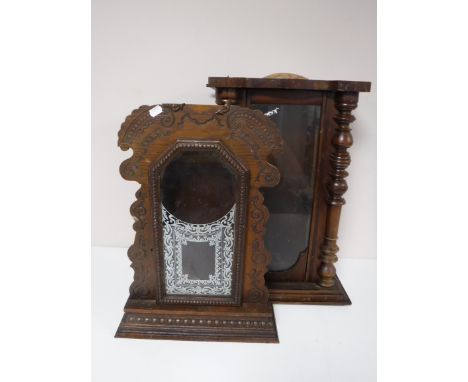 Four antique clock cases 