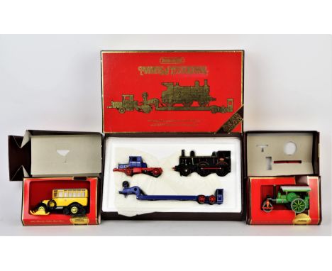 A quantity of die-cast vehicles including; Matchbox Models of Yesteryear special edition set, 1929 Scammel, 1894 Aveling Port