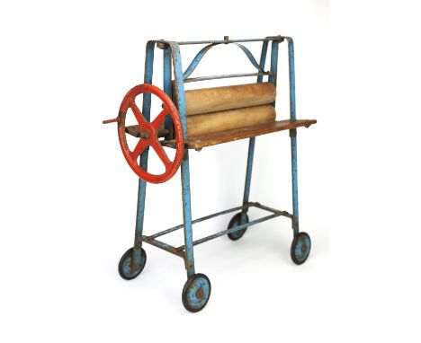 1950s vintage Triang toy mangle. Faint Triang branding visible. H 48cm W37cm D 20cm
