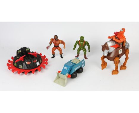 A collection of He Man, Masters of the Universe jointed figures by Mattel, C.1991, including ; Ram man, Skeletor, Beast man, 