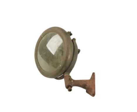 AN EDWARDIAN GRAY AND DAVIS 12" SEARCH LAMP for restoration