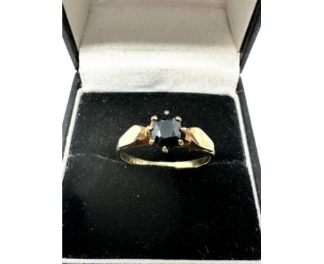 9ct gold sapphire ring (1.7g) 