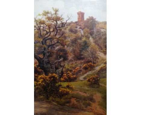 A.R Quinton postcards including Battle Abbey in North Hastings, the Quadrangle at Eton College, Ilfracombe from Hillsborough 